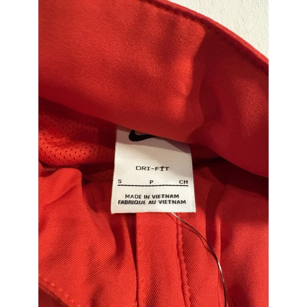 NEW Nike Dri-Fit Hooded Wind Coaches Jacket Full Zip Vented Red Men Small CV0094